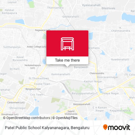 Patel Public School Kalyananagara map