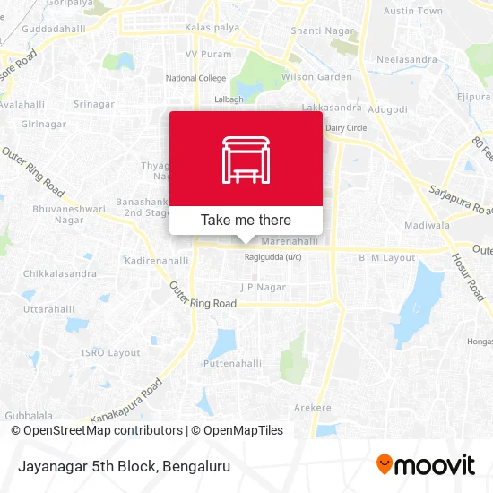 Jayanagar 5th Block map