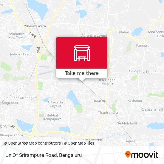 Jn Of Srirampura Road map