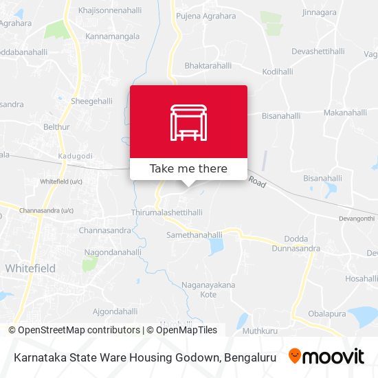 Karnataka State Ware Housing Godown map