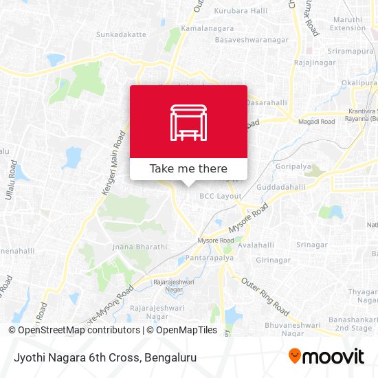 Jyothi Nagara 6th Cross map