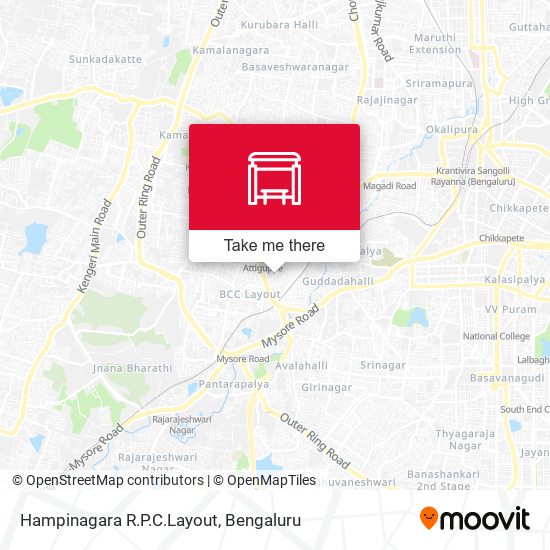Hampinagara R.P.C.Layout map
