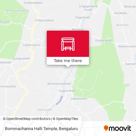 Bommachanna Halli Temple map