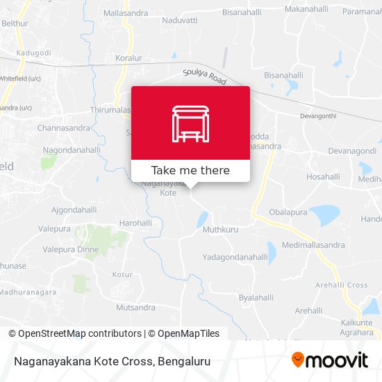 Naganayakana Kote Cross map