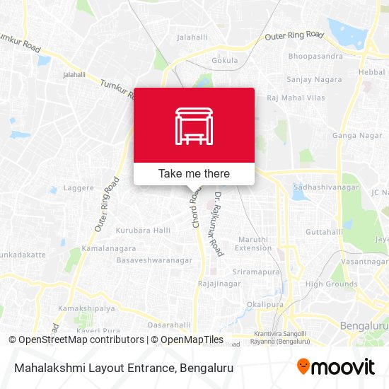 Mahalakshmi Layout Entrance map