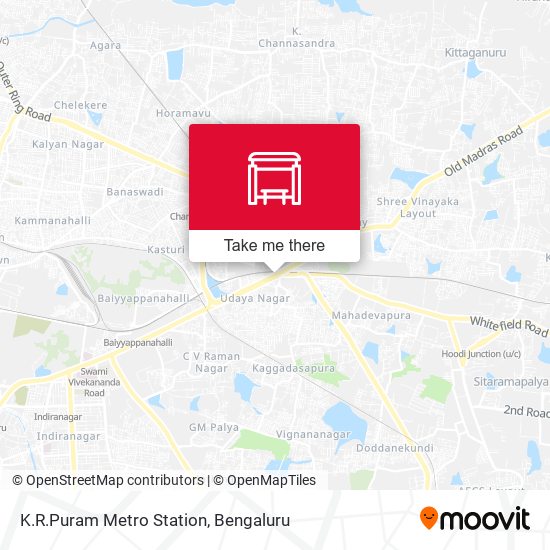 K.R.Puram Metro Station map