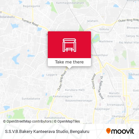 S.S.V.B.Bakery Kanteerava Studio map