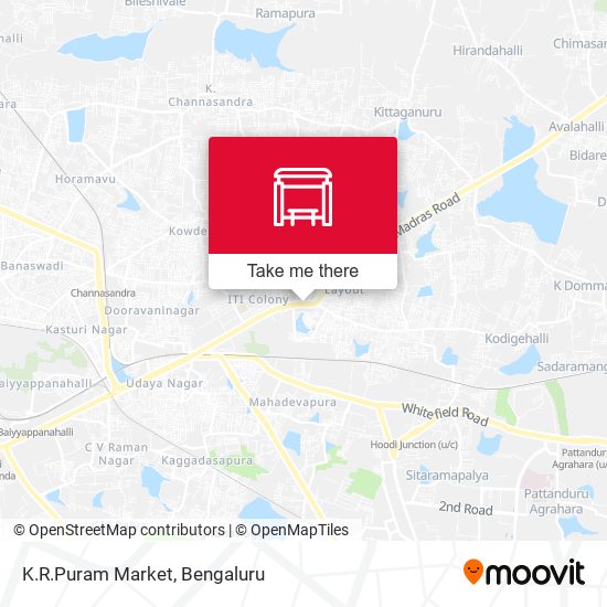 K.R.Puram Market map