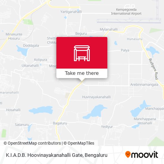 K.I.A.D.B. Hoovinayakanahalli Gate map