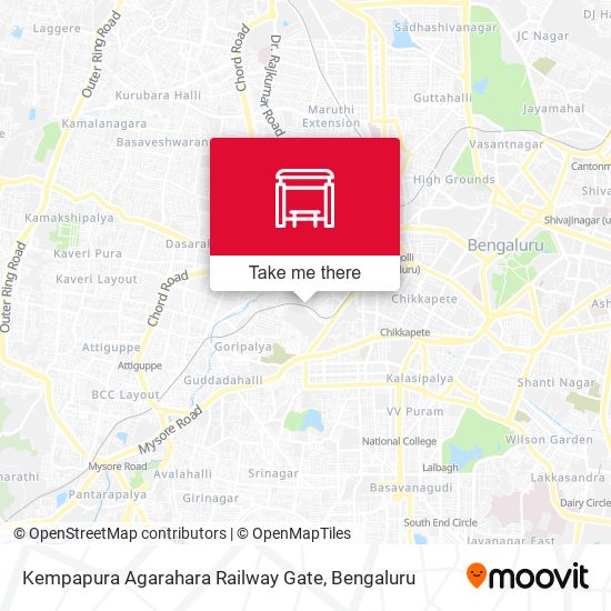 Kempapura Agarahara Railway Gate map