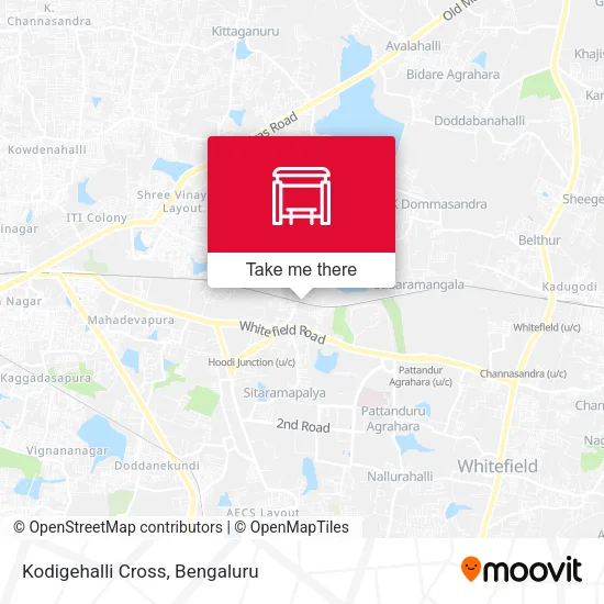 Kodigehalli Cross map