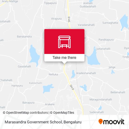 Marasandra Government School map