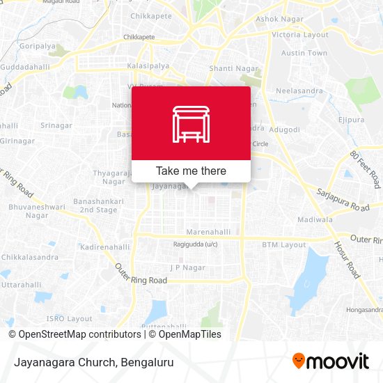 Jayanagara Church map