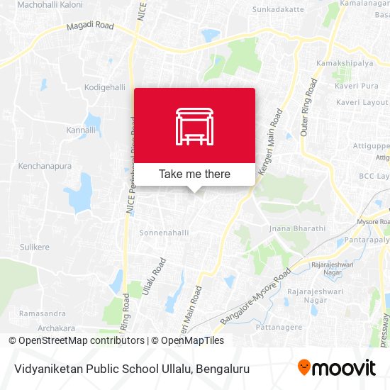 Vidyaniketan Public School Ullalu map