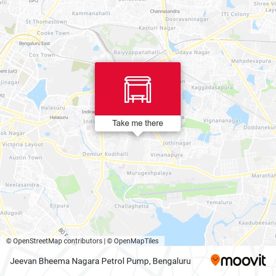 Jeevan Bheema Nagara Petrol Pump map