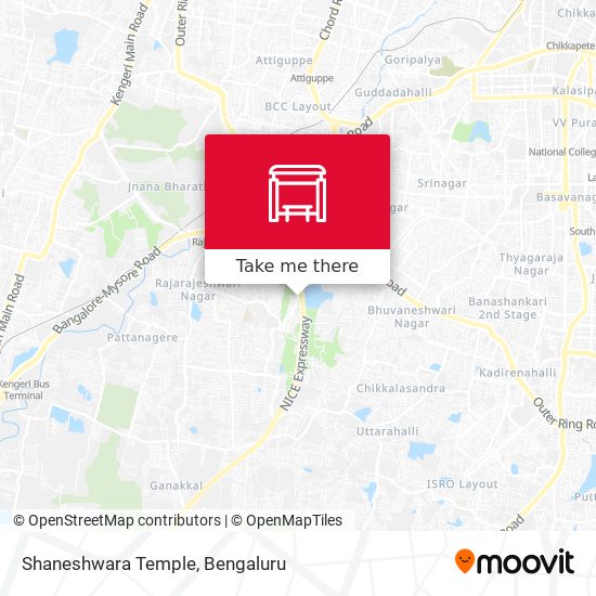 Shaneshwara Temple map