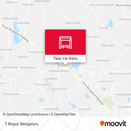T Begur map