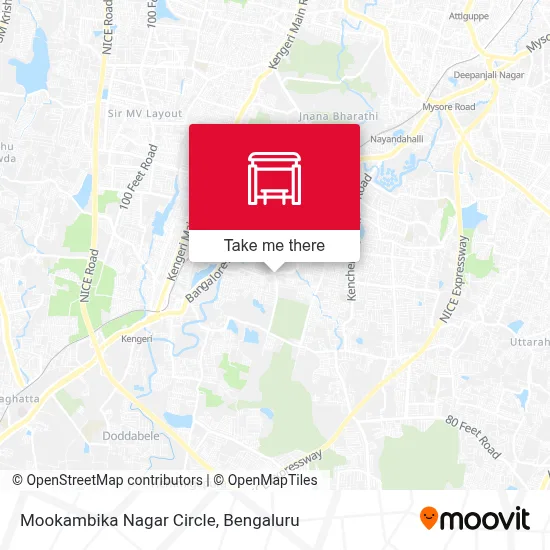 Mookambika Nagara Circle map