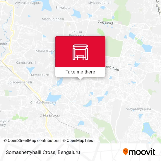Somashettyhalli Cross map