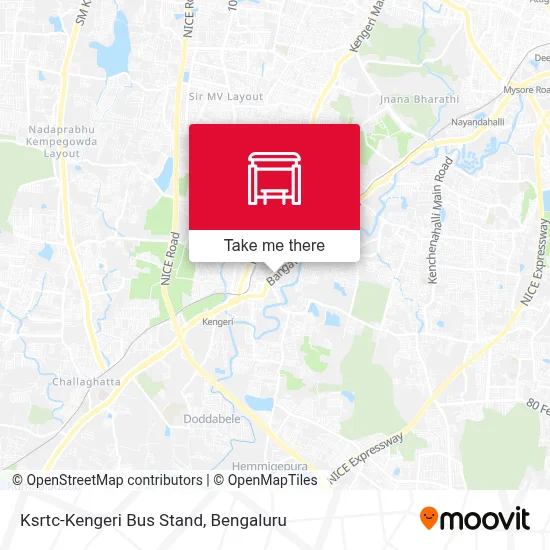 Ksrtc-Kengeri Bus Stand map