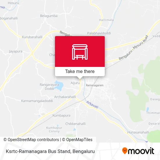 Ksrtc-Ramanagara Bus Stand map
