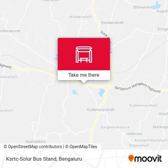 Ksrtc-Solur Bus Stand map