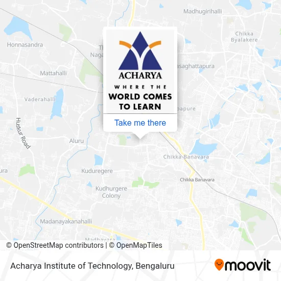 Acharya Institute Of Technology map
