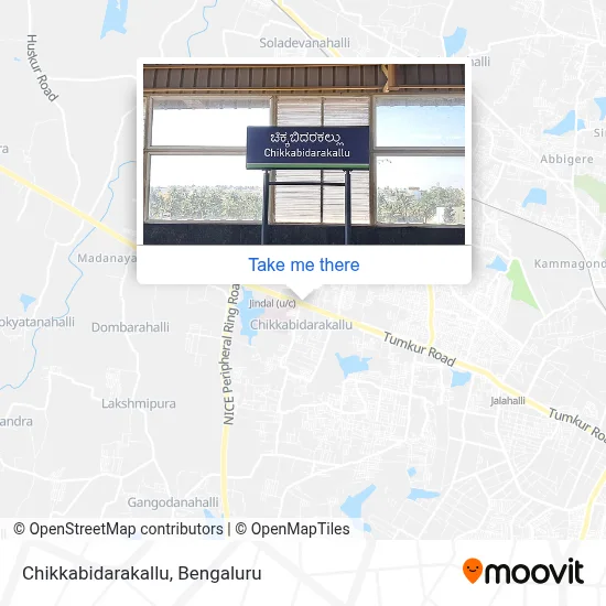 Chikkabidarakallu map