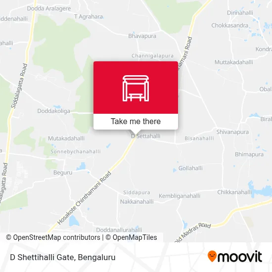 D Shettihalli Gate map