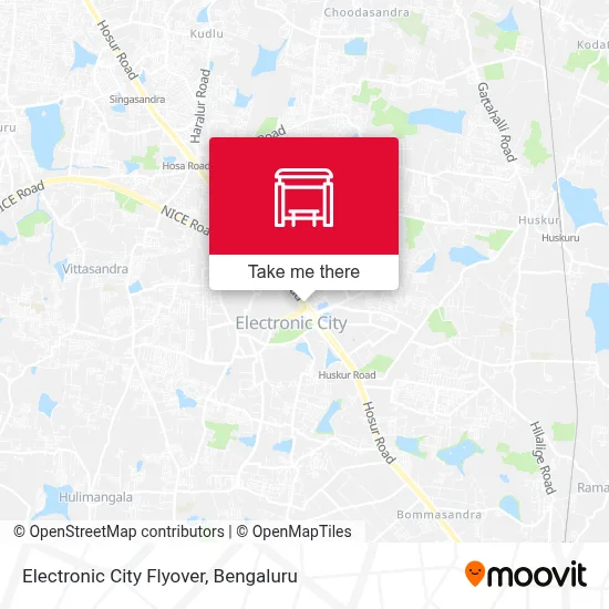 Electronic City Fly map