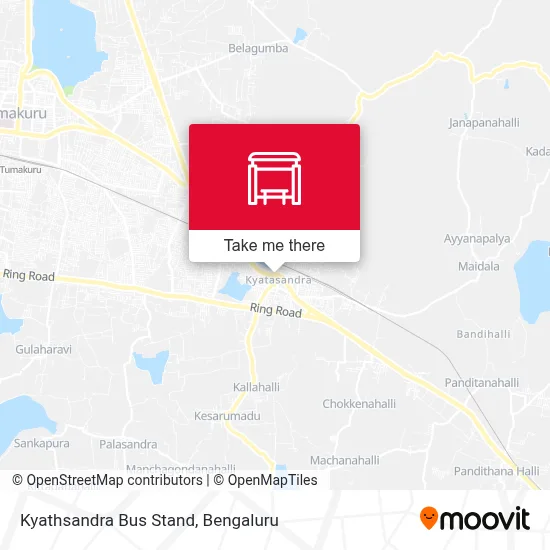 Kyathsandra Bus Stand map