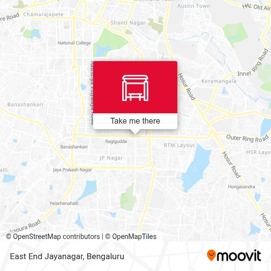 East End Jayanagara map