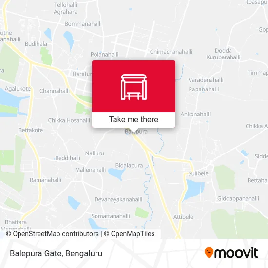 Balepura Gate map