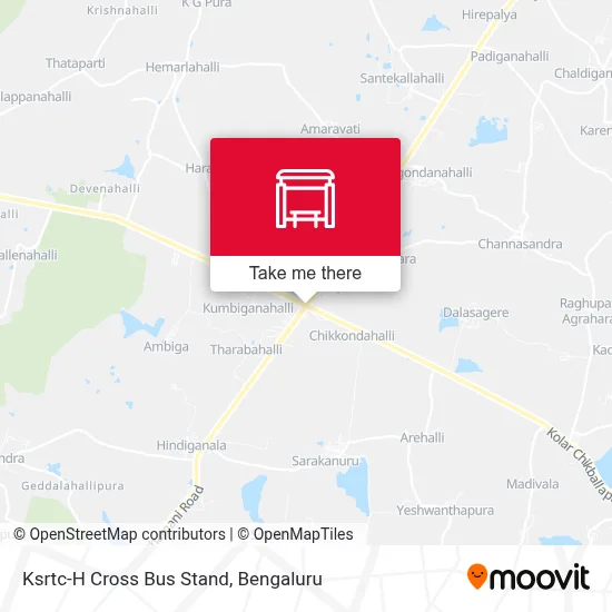 Ksrtc-H Cross Bus Stand map