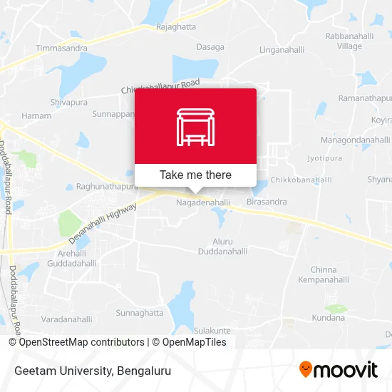 Geetam University map