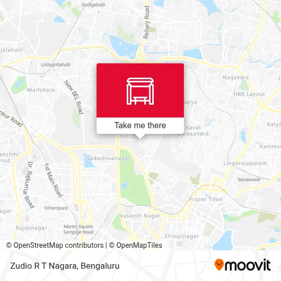 Zudio R T Nagara map