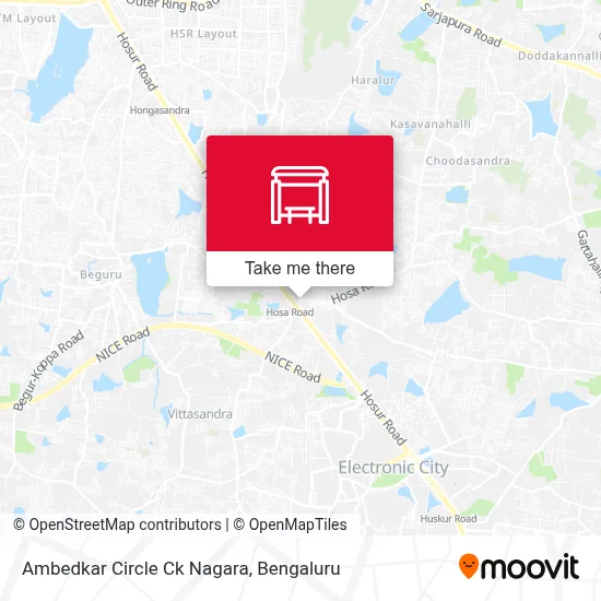 Ambedkar Circle Ck Nagara map