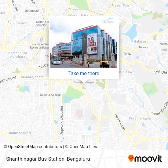Shanthinagara Bus Station map