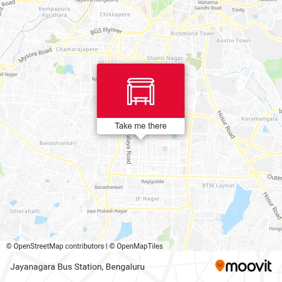 Jayanagara Bus Station map