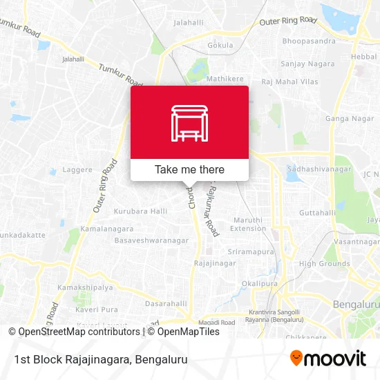 1st Block Rajajinagara map