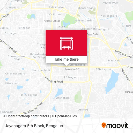 Jayanagara 5th Block map