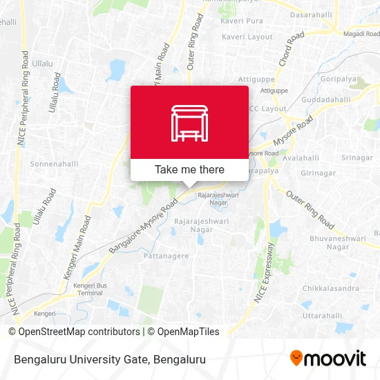 Bengaluru University Gate map