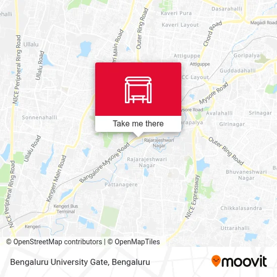 Bengaluru University Gate map