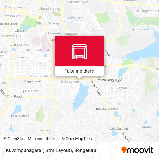 Kuvempunagara ( Btm Layout) map