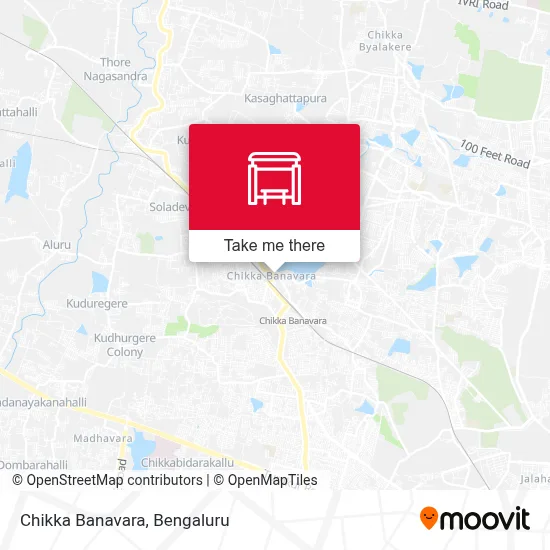Chikka Banavara map