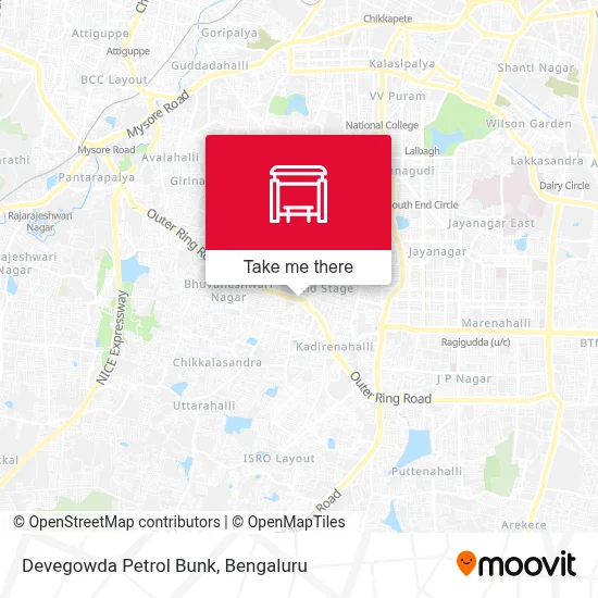 Devegowda Petrol Bunk map