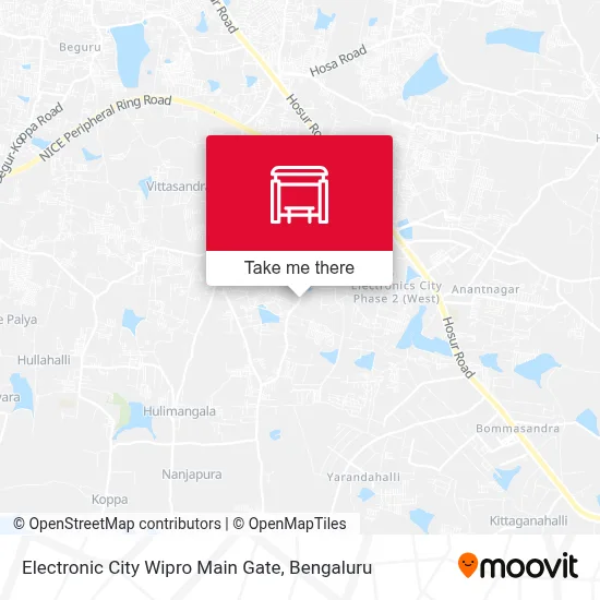 Electronic City Wipro Main Gate map