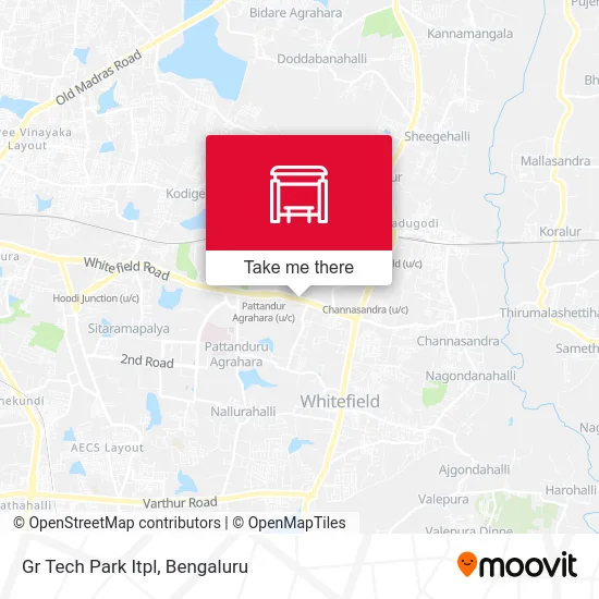 Gr Tech Park Itpl map