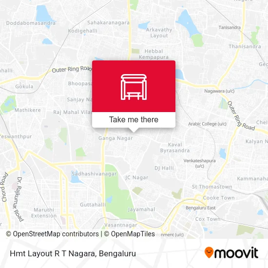 Hmt Layout R T Nagara map