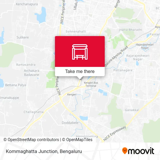 Kommaghatta Junction map